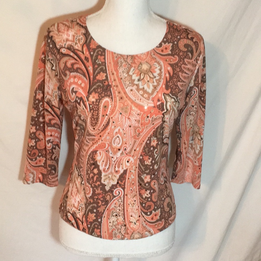 Classy sequined top from Dress Barn